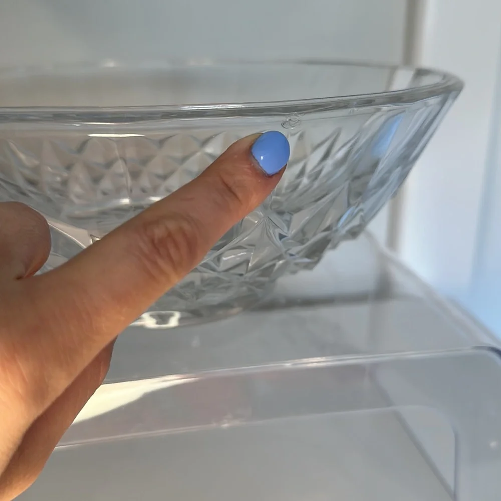 Val St. Lambert vintage crystal bowl